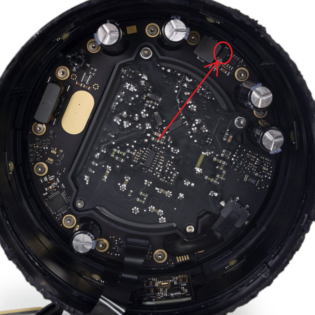 location of diode in homepod