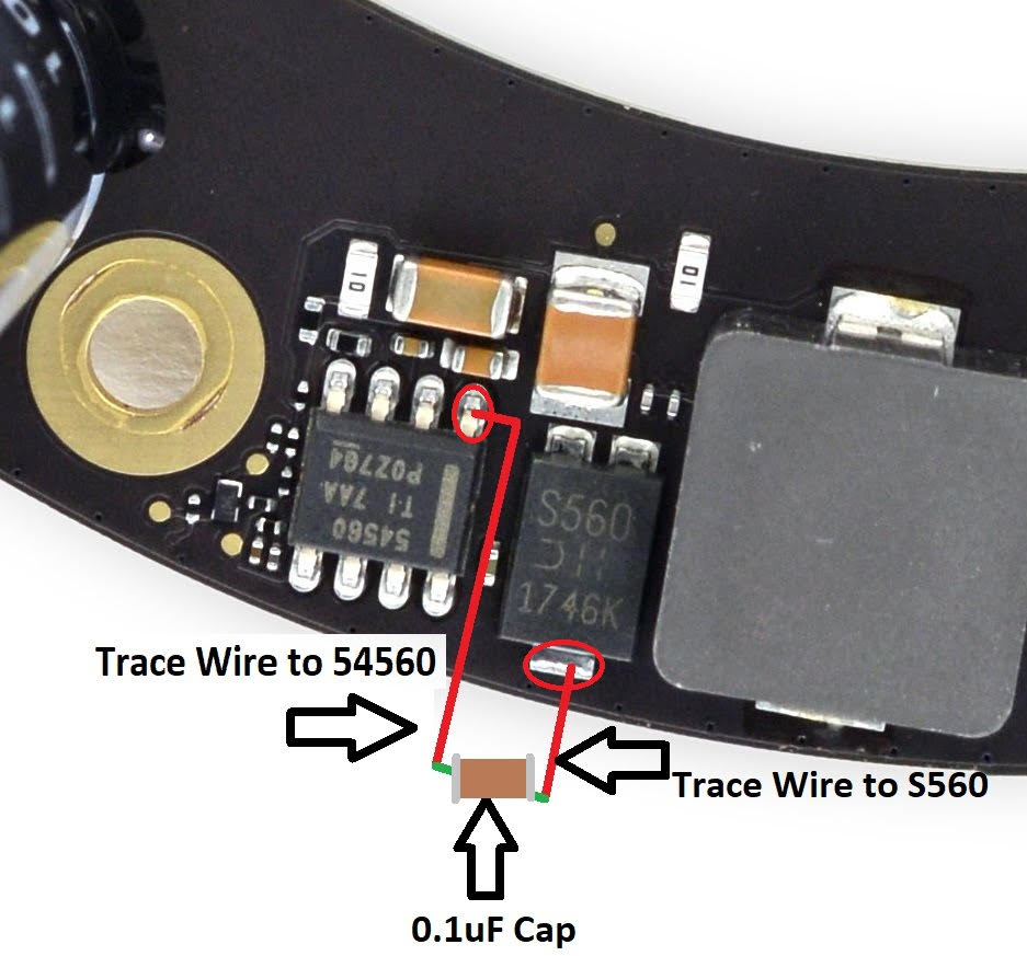 missing capacitor