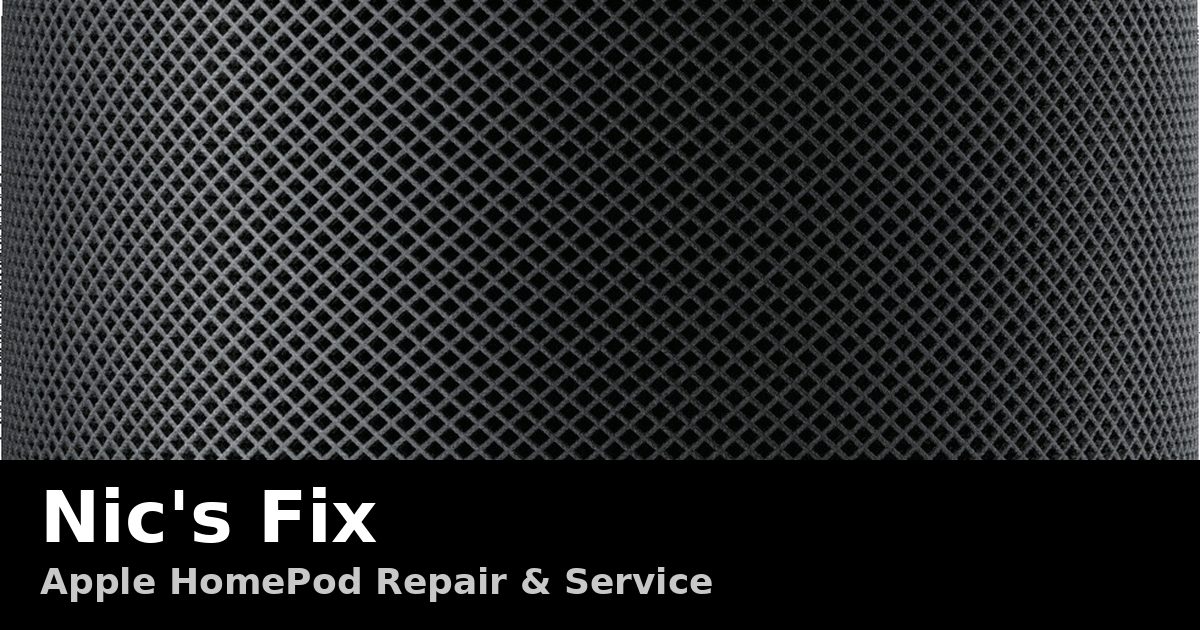 Apple HomePod Repair Service, Customization, Parts, Tools, and DIY Resources | Nic